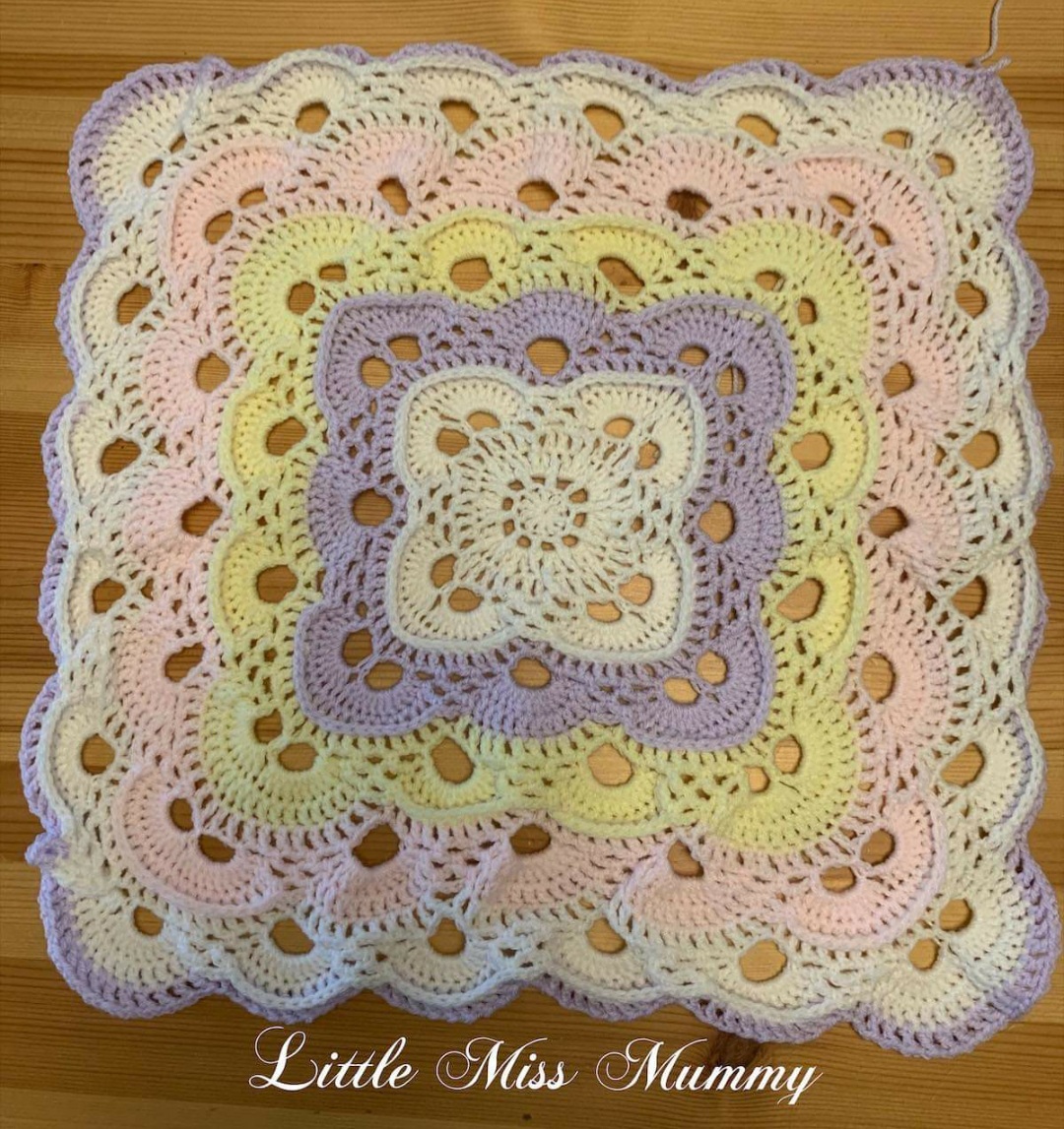 Textured Virus Blanket Free Crochet Pattern ⋆ AmethyStormCrochet