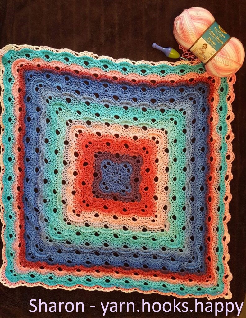 Textured Virus Blanket Free Crochet Pattern ⋆ AmethyStormCrochet